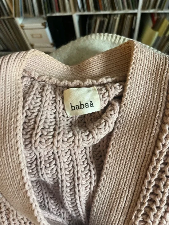 Babàa No. 18 cotton cardigan Plum Blossom - Picture 3 of 5